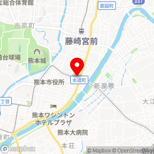 デイリーヤマザキ 熊本水道町店の地図