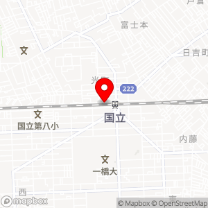 ザ・ガーデン 国立店の地図