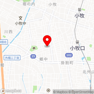 ローソン100 小牧常普請の地図