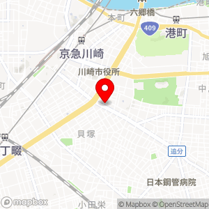 ローソンストア100 川崎新川通店の地図