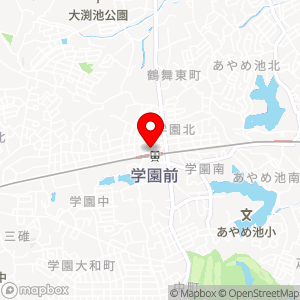 ローソン 学園前駅前店の地図