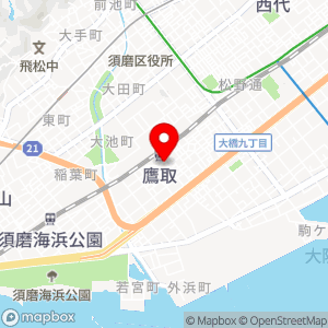 ファミリーマート JR鷹取駅前店の地図