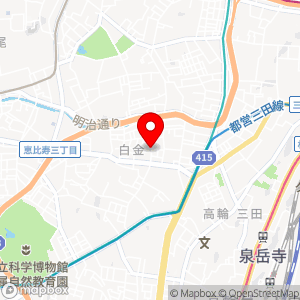 ナビパーク 白金第3の地図