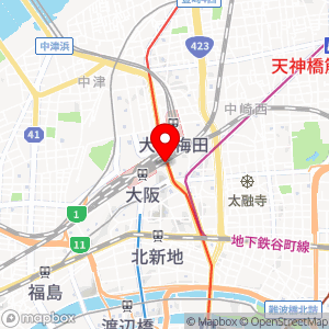 セブン-イレブン ハートインJR大阪駅御堂筋南口店の地図