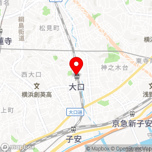 ファミリーマート 横浜大口駅前店の地図