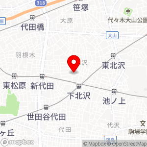 名鉄協商パーキング 世田谷第8北沢2丁目の地図