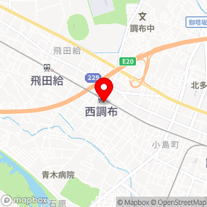 京王コインパーク 西調布駅前の地図