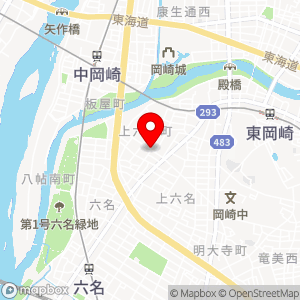 ボーテ 岡崎六名店の地図
