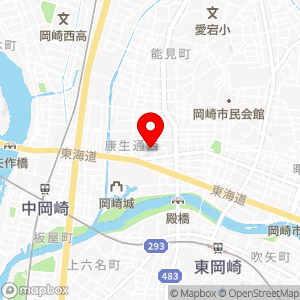 アオキスーパー 岡崎康生店の地図