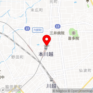 ファミリーマート トモニー本川越駅店の地図