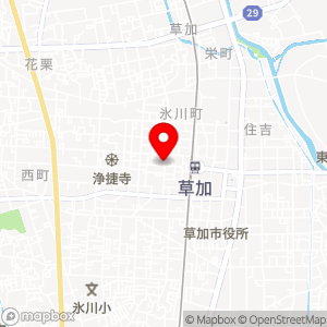 セブン-イレブン 草加氷川町店の地図