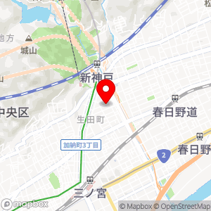 名鉄協商パーキング 新神戸の地図