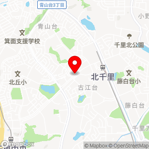 ＵＲ千里青山台団地駐車場の地図