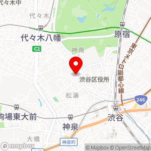 コインパーク 渋谷神山町の地図