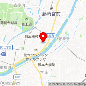 ファミリーマート 熊本中央街店の地図