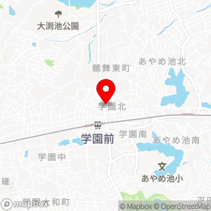 ローソン 学園前北店の地図