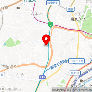 NBパーキング 南麻布の地図