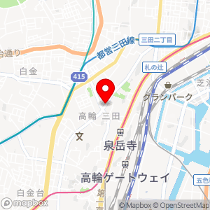 タイムズ 三田伊皿子坂の地図