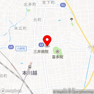 戸口歯科医院駐車場の地図