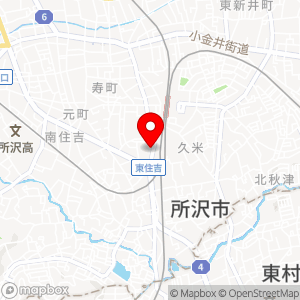 セブン-イレブン 所沢東住吉中央店の地図