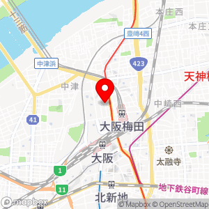 セイワパーキング グランフロント大阪東第1の地図