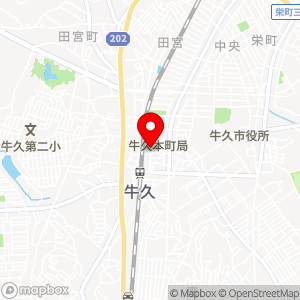 タイムズ 牛久駅東口の地図