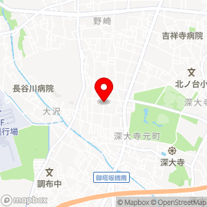 三鷹市大沢１丁目駐車場の地図