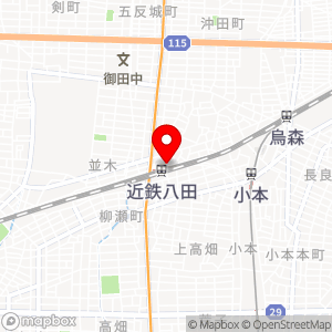 八田月極駐車場の地図