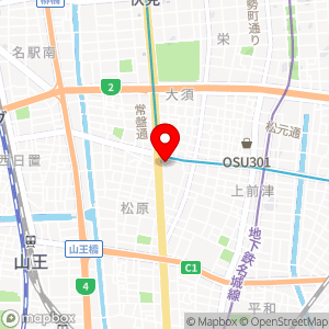ブルースカイランドリー 大須スケートリンク店の地図