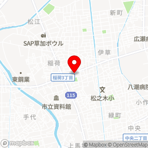 マルエツ 草加稲荷店の地図