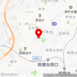 ＵＲ鈴蘭台第一団地駐車場の地図