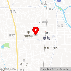 タイムズ草加氷川町第２６駐車場の地図