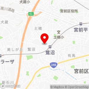 タイムズ アスリエ鷺沼の地図