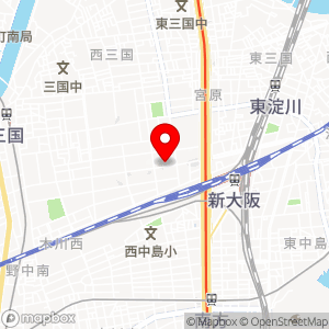 三井のリパーク メルパルク大阪屋外駐車場の地図