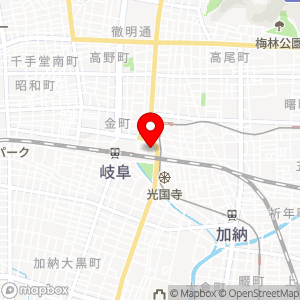 タイムズ 岐阜駅東駐車場（第二）の地図