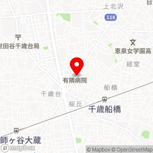 ファミリーマート 世田谷船橋一丁目店の地図