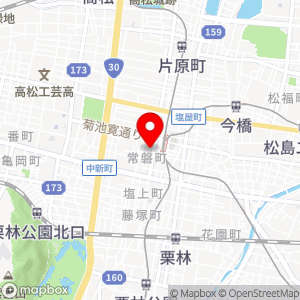 クメカパーキング 瓦町第2の地図