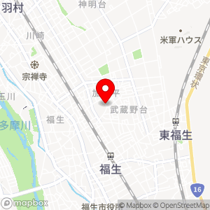 タイムズ 公立福生病院救急駐車場の地図