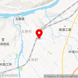 ローソン 中津川上金店の地図
