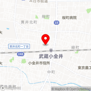 名鉄協商パーキング 武蔵小金井SSの地図