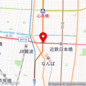 ファミリーマート 近鉄難波駅東改札外店の地図