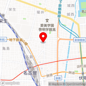 名鉄協商パーキング 名駅2丁目の地図