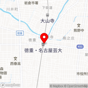 ローソンストア100 徳重名古屋芸大駅前店の地図