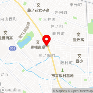 ファミリーマート 豊橋東三ノ輪店の地図