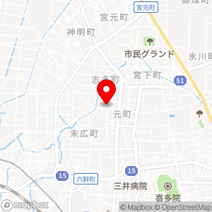 SANパーク 川越元町 1の地図