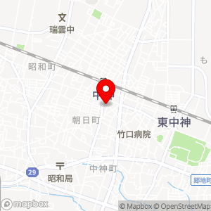 いなげや ina21昭島中神店の地図