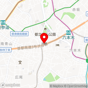 名鉄協商パーキング 西麻布1丁目の地図
