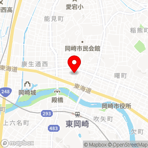 タイムズ 岡崎市篭田公園地下駐車場の地図