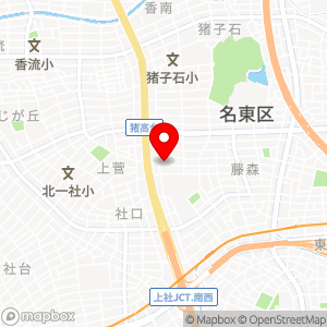 名鉄協商パーキング 名東警察署西の地図