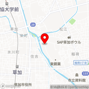 三井のリパーク 草加稲荷1丁目の地図